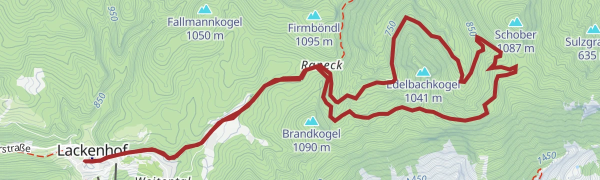 Route map: Bärenlacken-Strecke